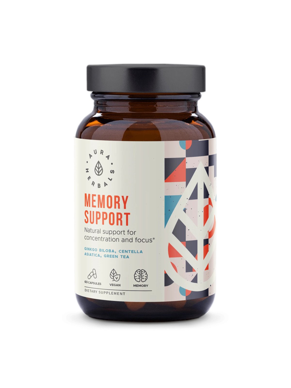 AURA HERBALS | Memory Support, Concentration and Focus - 60 capsules