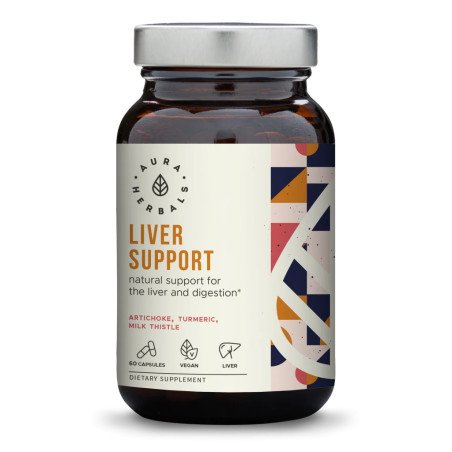 AURA HERBALS | Liver Support – Artichoke, Milk Thistle, Turmeric - 60