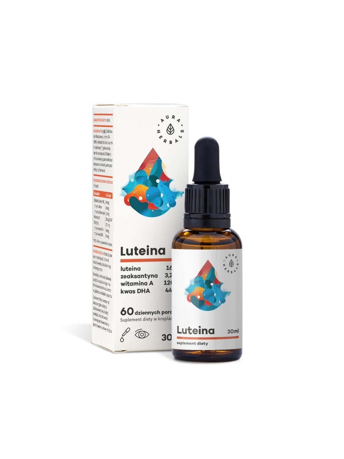 AURA HERBALS | Lutein + Vitamin A + DHA + Zeaxanthin - 30 ml Drops