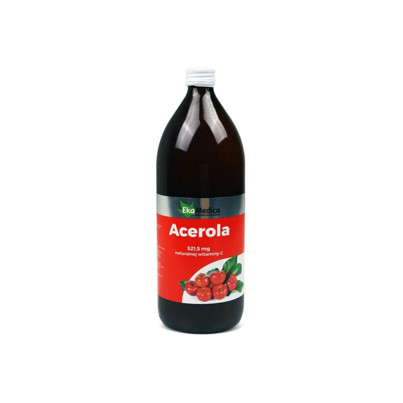 EkaMedica, 100% Naturalny Sok Acerola, bez dodatku cukru, 500ml