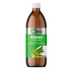 EkaMedica ,100% Natral Aloe with pulp for the digestive system, sugar free, 500ml