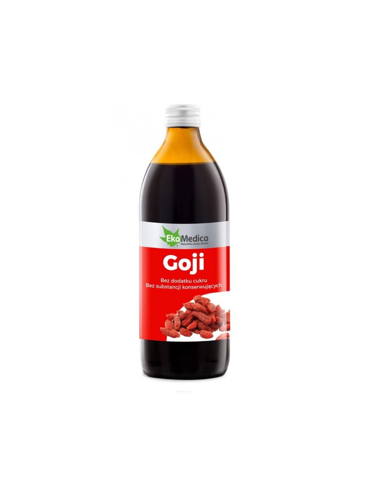 EkaMedica, Sok z jagód Goji 100% bez dodatku cukru, 500 ml