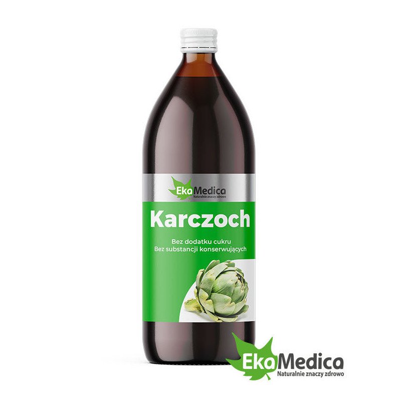 EkaMedica, Naturalny Sok Karczoch, bez dodatku cukru, 500ml