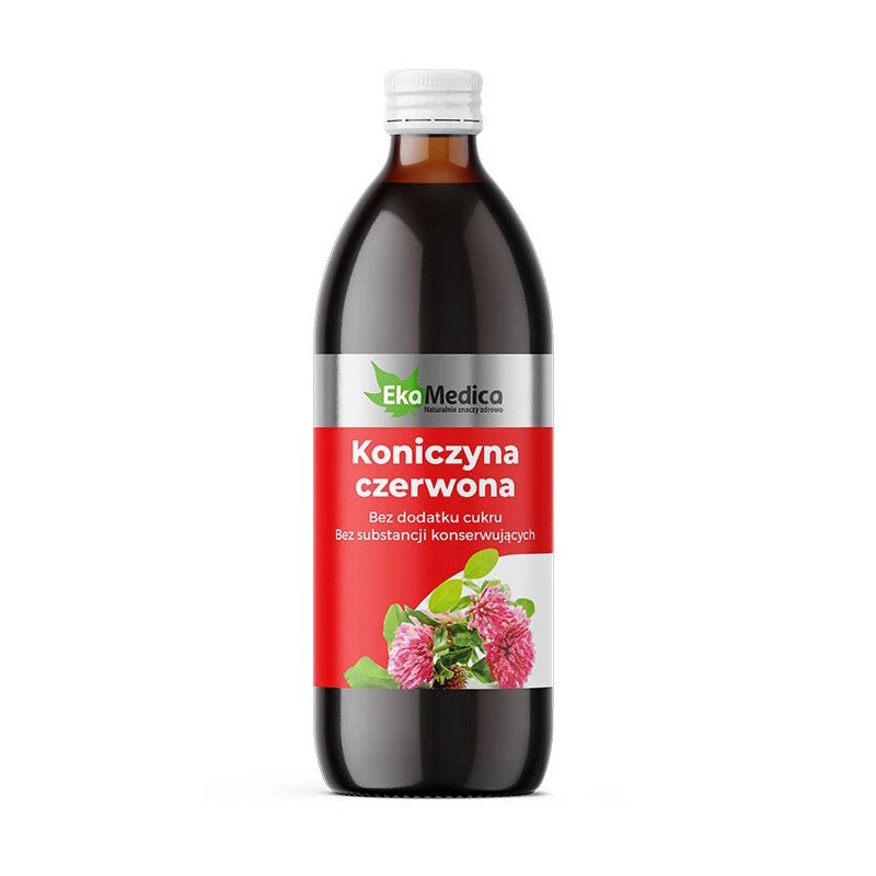 Ekamedica, Naturalny Sok Koniczyna Czerwona,  Łagodzi menopauze, 500ml