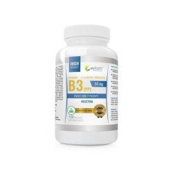 Niacin Vitamin B3 (PP) 50mg + Inulin, 120 capsules