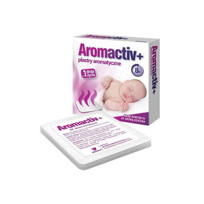 Aromatyczne plastry Aromactiv+ dla dzieci od pierwszego dnia życia