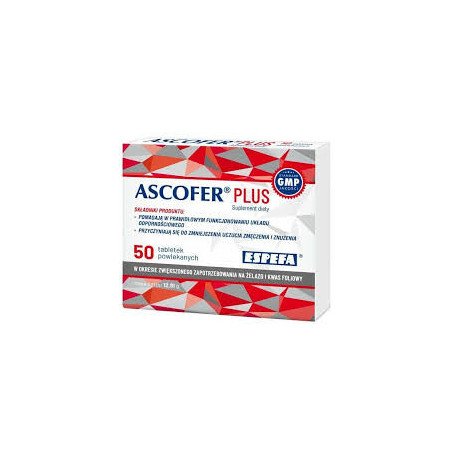 Ascofer Plus, iron, 50 film-coated tablets