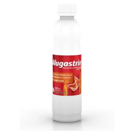 Alugastrin, suspension for heartburn reduction of hyperacidity, 250 ml