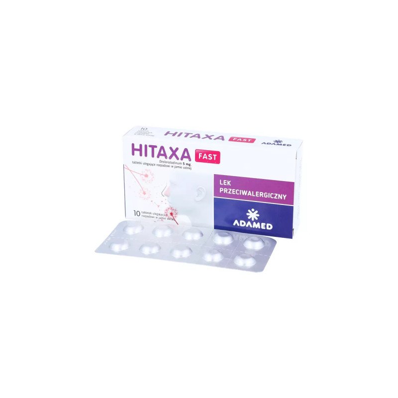 Adamed, Hitaxa Fast for allergies, desloratadinum 5 mg, 10 tablets