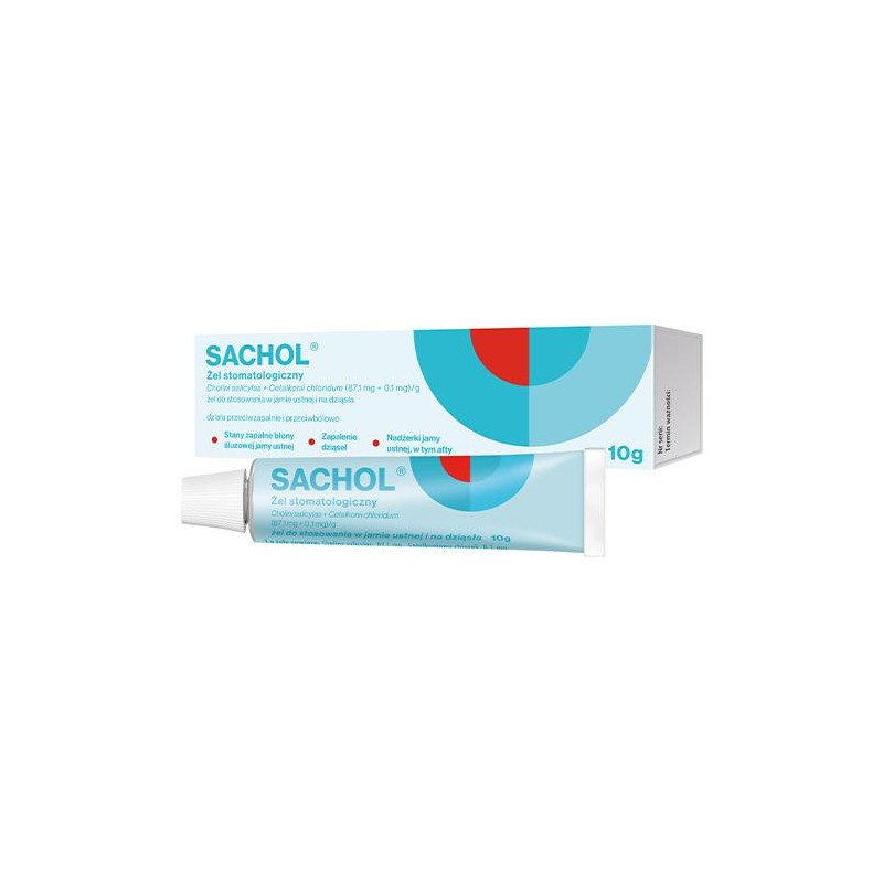 Sachol dental gel, for use in the mouth and gums, gingivitis, 10 g