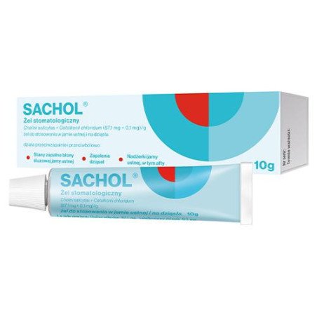 Sachol dental gel, for use in the mouth and gums, gingivitis, 10 g