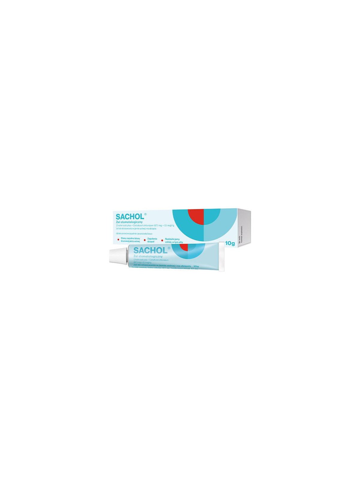 Sachol dental gel, for use in the mouth and gums, gingivitis, 10 g