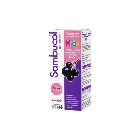 Sambucol Kids, syrop od 3 roku życia, odpornosć i przeziębienia, 120 ml