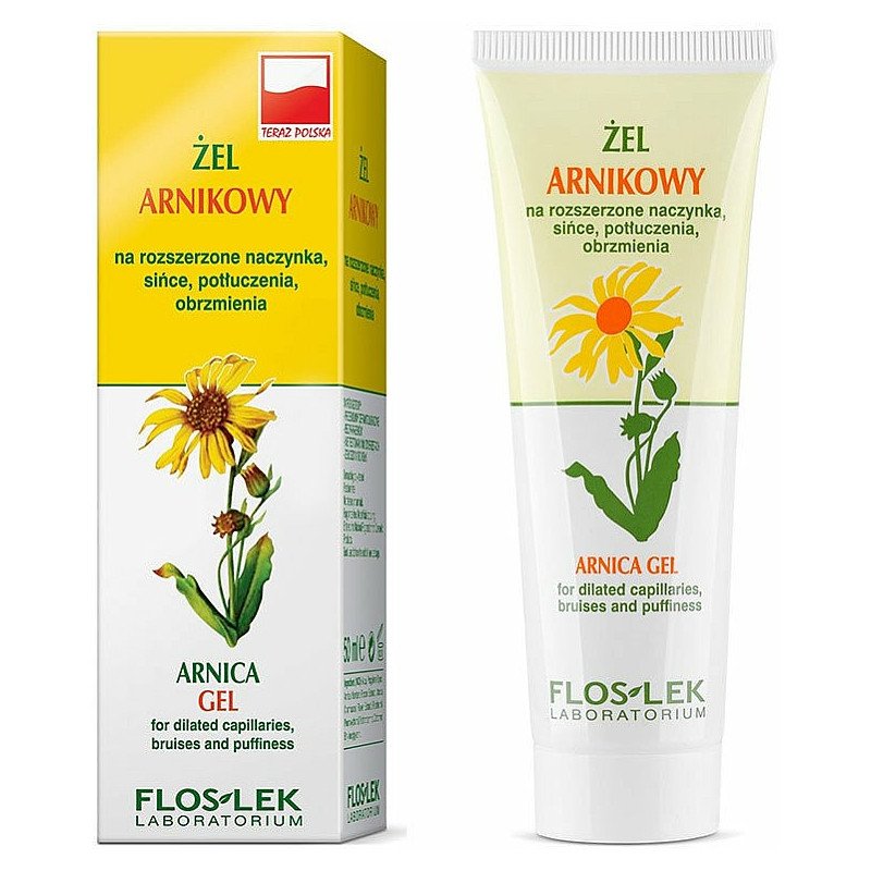 Arnica gel for dilated blood vessels, bruises, swelling / 50 ml