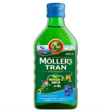 Mollers Omega-3 Cod Liver Oil Tutti Frutti flavour for children 250ml