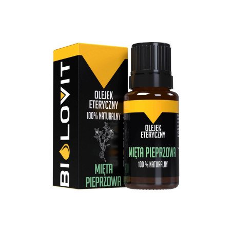 BILOVIT Natural Pepper Mint essential oil, Aromatherapy 100% organic, 10 ml