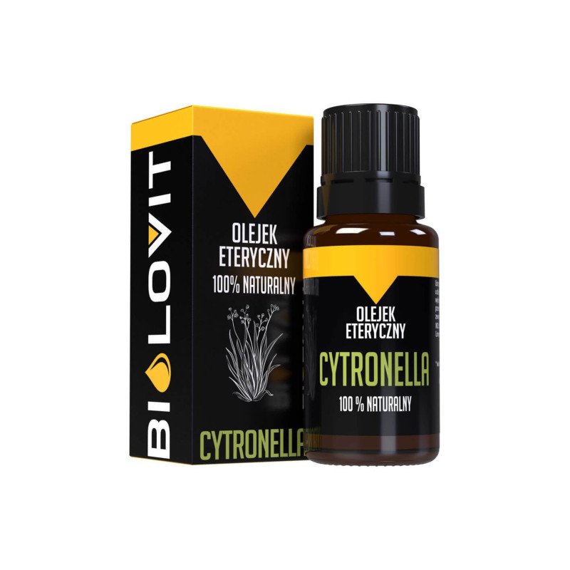 BILOVIT Natural Citronella essential oil, Aromatherapy 100% organic, 10 ml