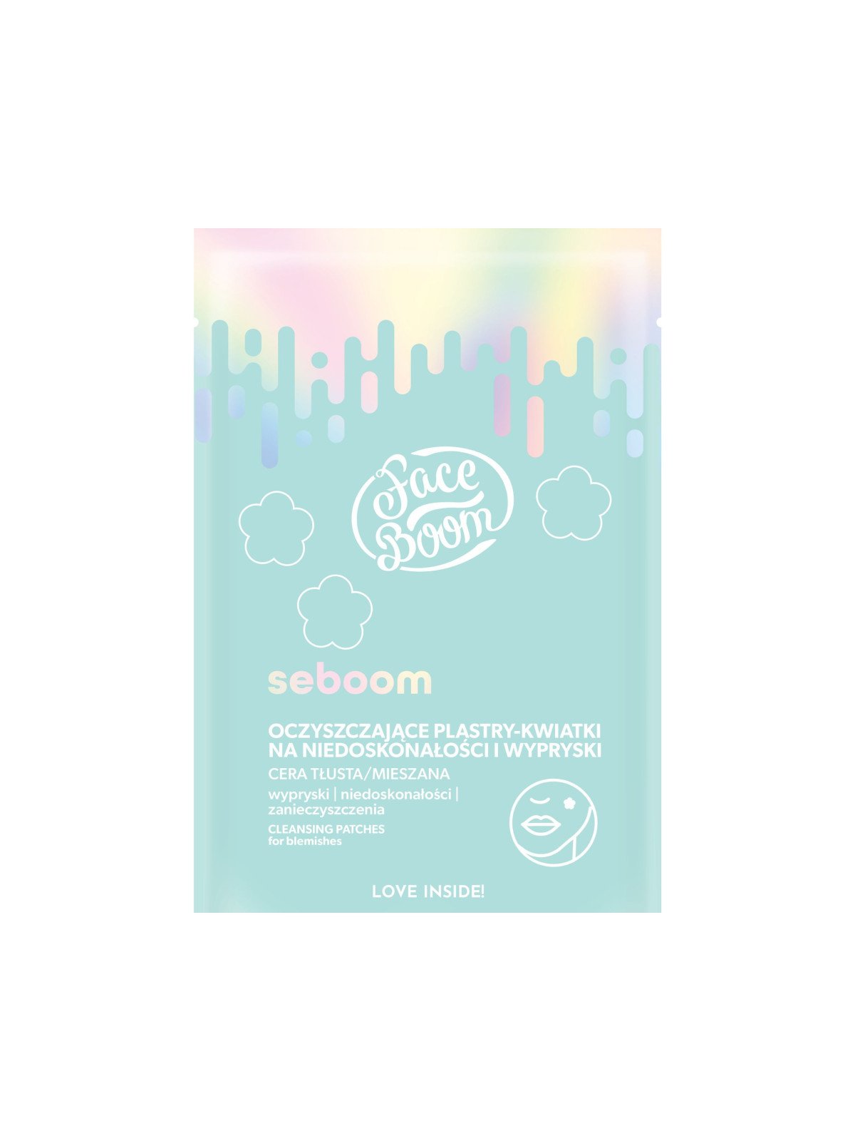 Face Boom Cleansing flower patches for imperfections and pimples "Sweet Saviors", 20 pieces in a package