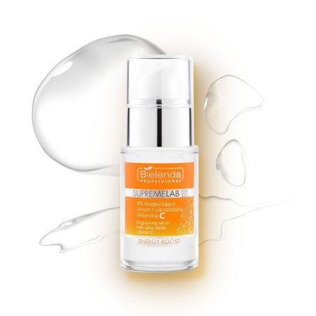 Bielenda Professional SupremeLAB, "ENERGY BOOST" 4% Brightening serum with ultrastable Vitamin C, 15ml