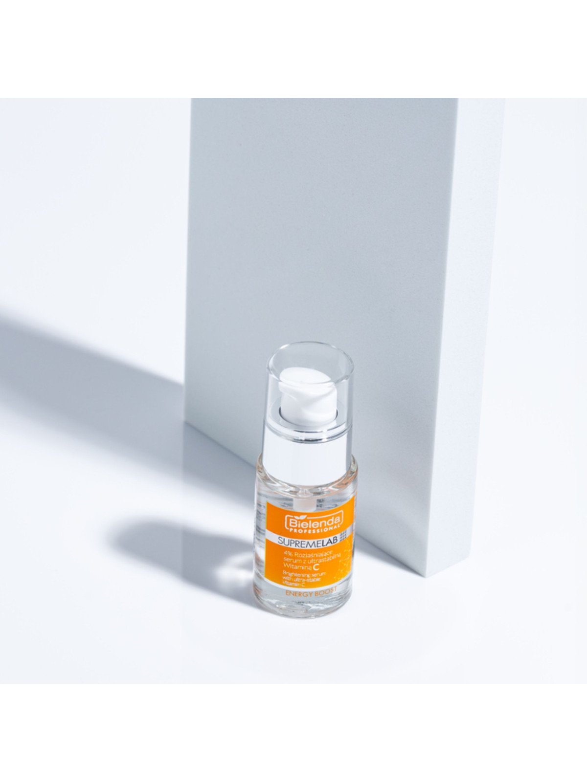 Bielenda Professional SupremeLAB, "ENERGY BOOST" 4% Rozjaśniające serum z ultrastabilną Witaminą C, 15ml