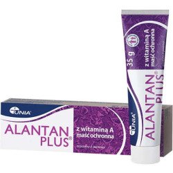 Alantan Plus protect cream with vitamin A, cosmetic used to moisturize