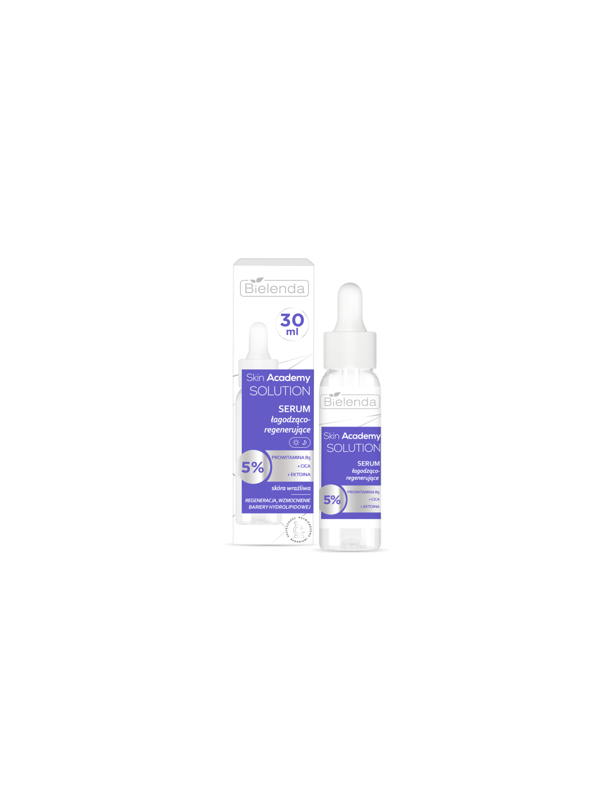 Bielenda Skin Academy SOLUTION, Serum łagodząco - regenerujące, skóra wrażliwa, 30 ml