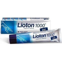 Lioton 1000 gel, 8,5mg (1000IU) Heparinum natricum, relieves pain and tension, 30g