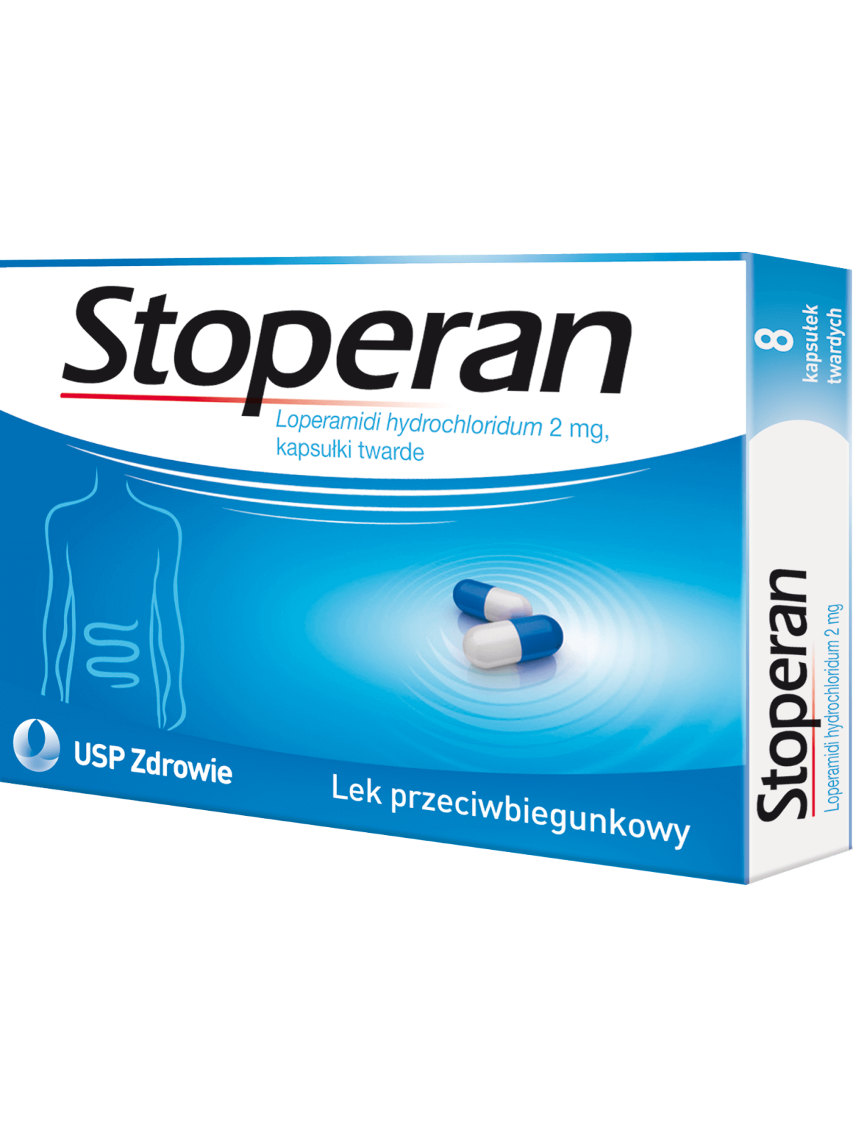 Stoperan 2mg, Stop Diarrhea, 8 capsules