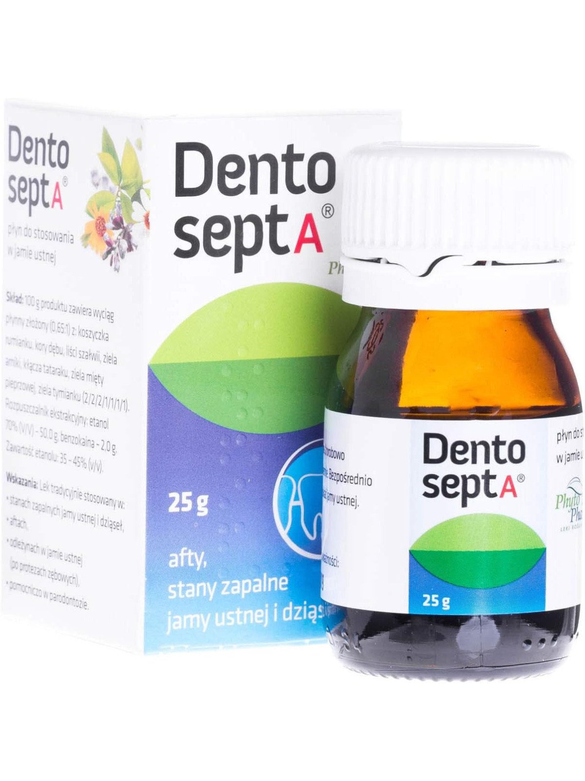 Dentosept A, liquid for canker sores, inflammation of the oral cavity, 25 g