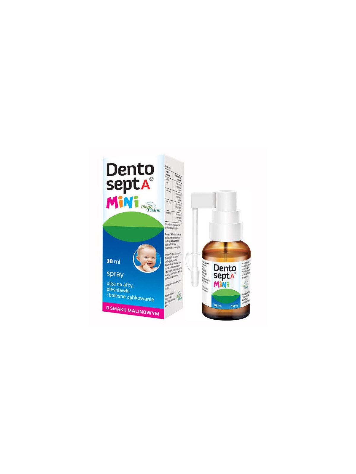 Dentosept A Mini, spray, relief from canker sores, thrush, and painful teething, 30 ml