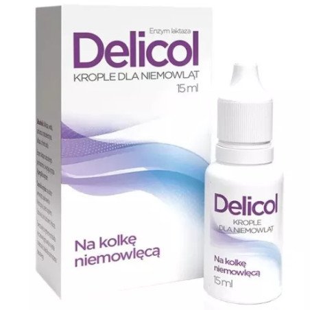 Aflofarm, Delicol - krople dla niemowtląt na kolkę niemowlęcą, 15ml