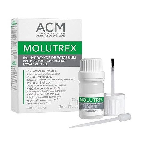 Molutrex Roztwór 5% wodorotlenku potasu, Mięczak Zakaźny, 3 ml