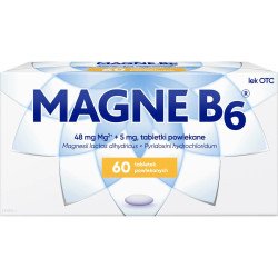 Magne B6 (48mg magnesium + 5mg B6), 60 tablets