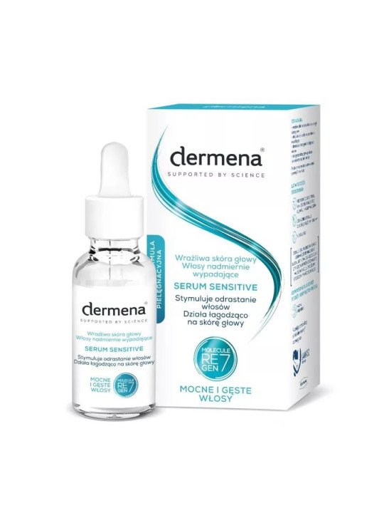 Dermena Supported By Science, Serum do wrażliwej skóry głowy 50ml