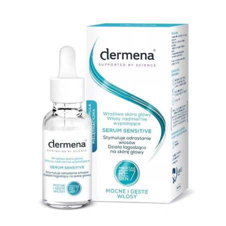 Dermena Supported By Science, Serum do wrażliwej skóry głowy 50ml