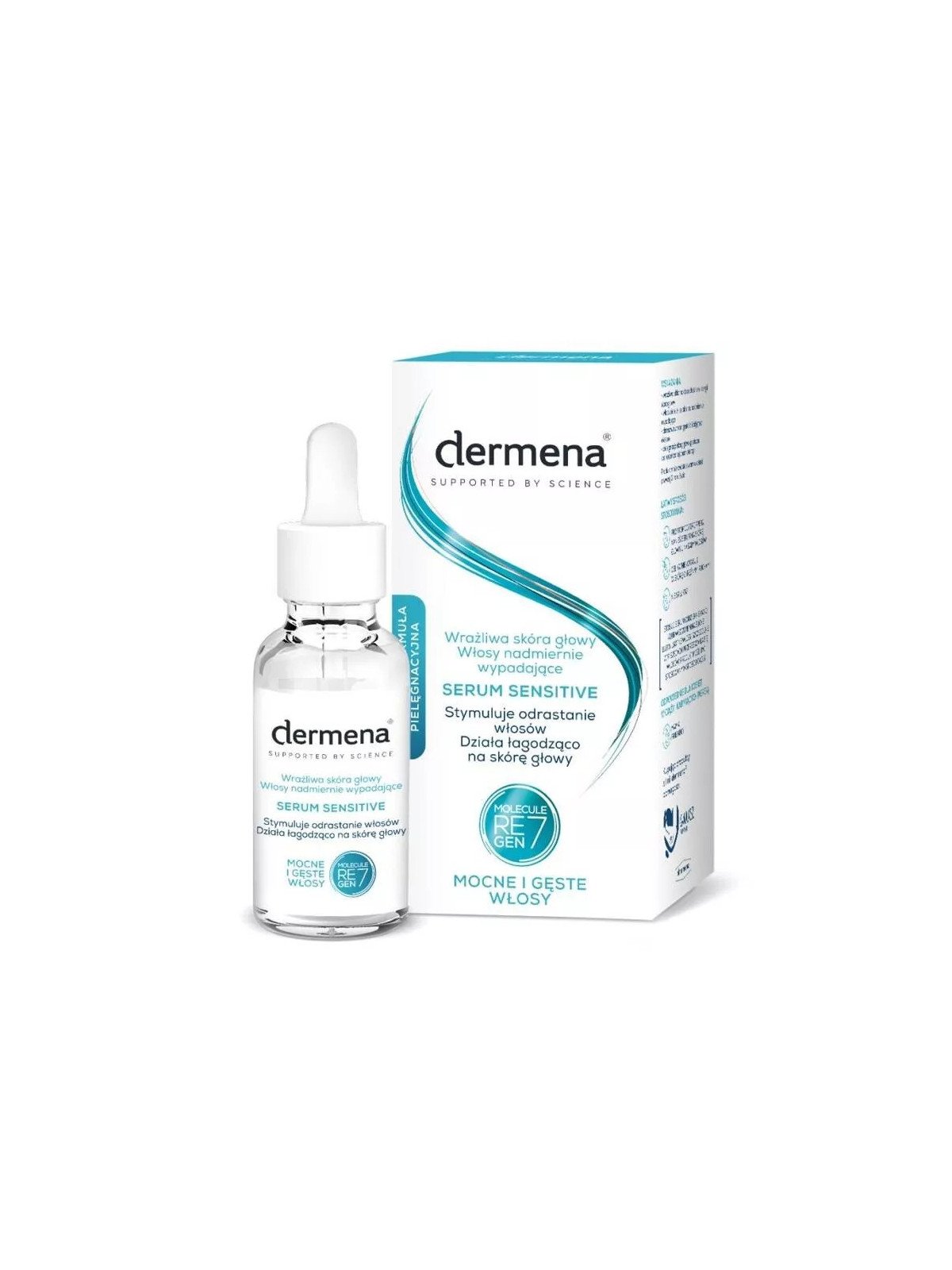 Dermena Supported By Science, Serum do wrażliwej skóry głowy 50ml