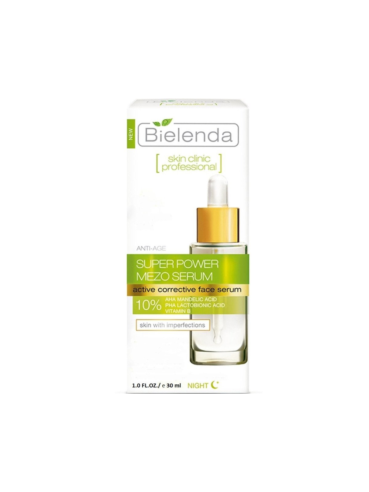 Bielenda Skinclinic Professional SuperPower Mezo Serum 30ml – Intensywne Nawilżenie i Regeneracja dla Twojej Skóry