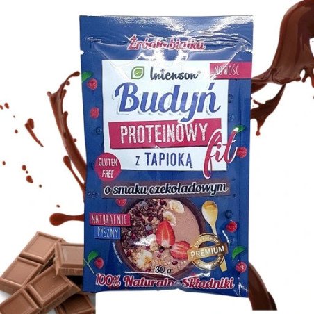 Intenson, Budyń Proteinowy z Tapioki o Smaku Czekoladowym, 30g