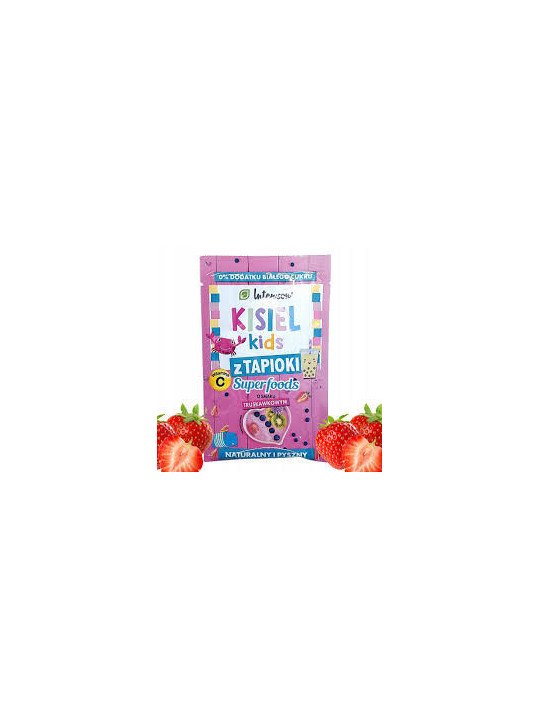 Intenson, Kisiel Kids z Tapioki Superfoods o Smaku Truskawkowym 30g