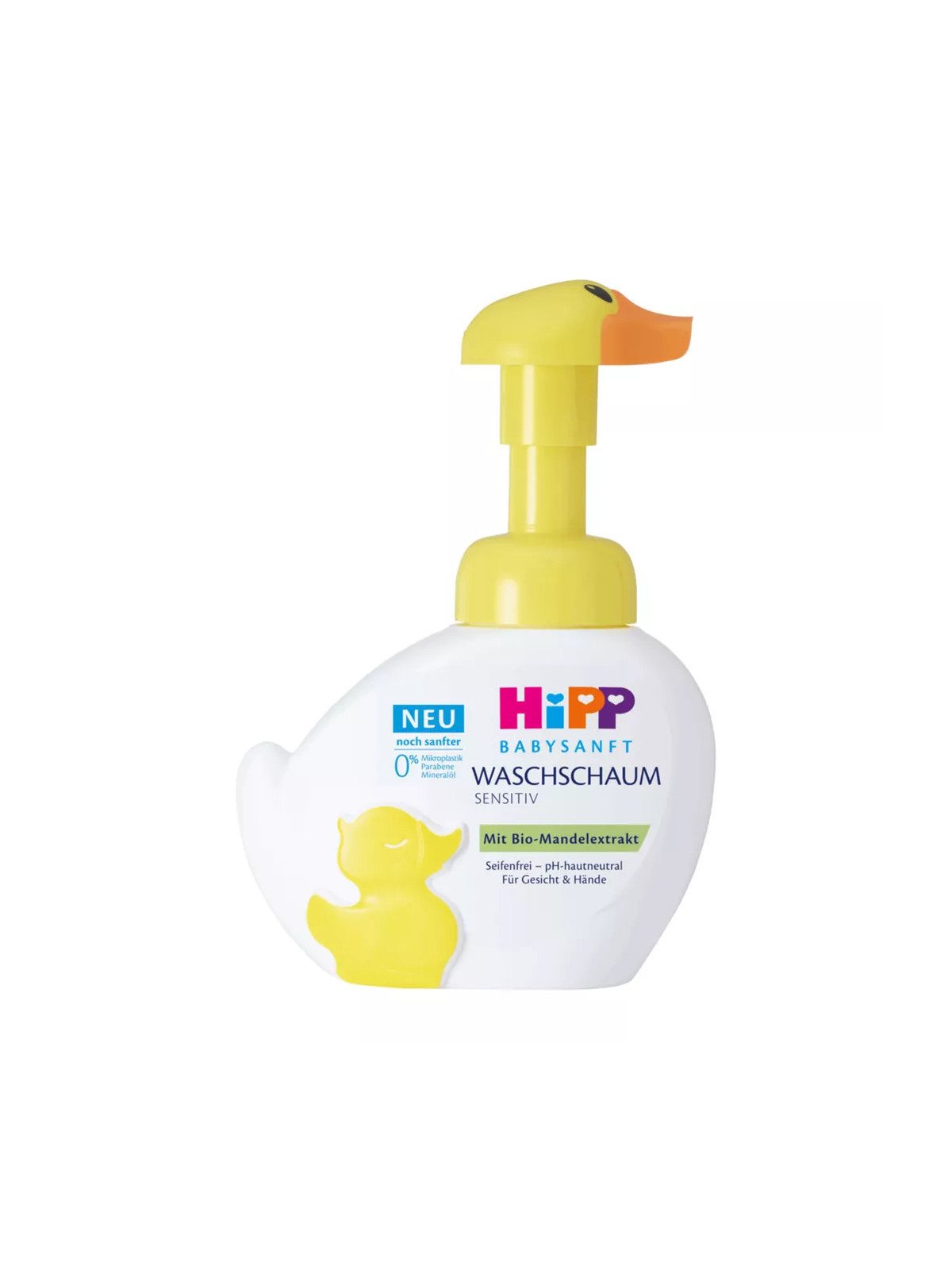 HIPP BABYSANFT, Duck Foam for Washing Face and Hands for Children, 250ml (Missing element - duck head)