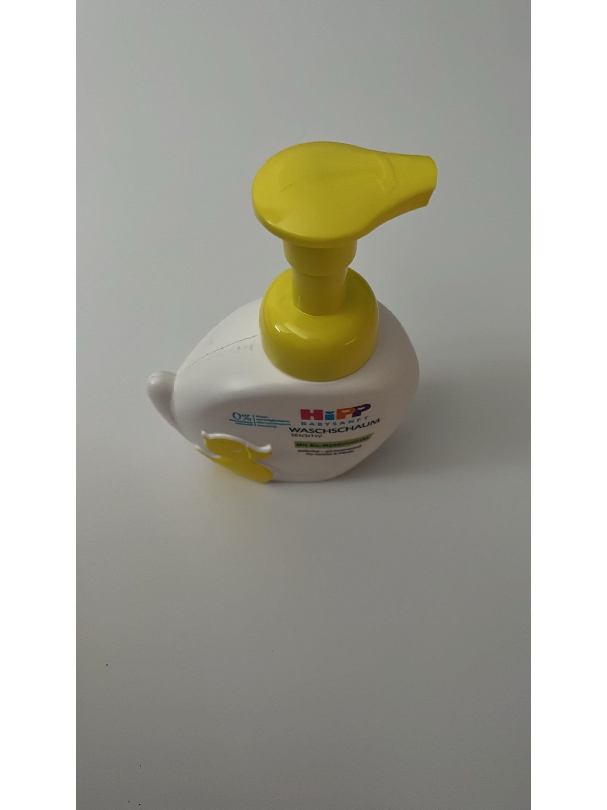 HIPP BABYSANFT, Duck Foam for Washing Face and Hands for Children, 250ml (Missing element - duck head)