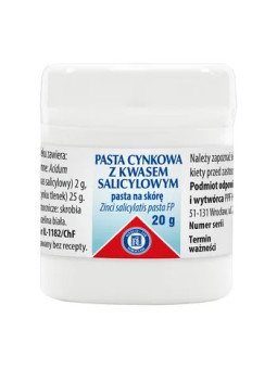 Zinc paste with salicylic acid, 20 g