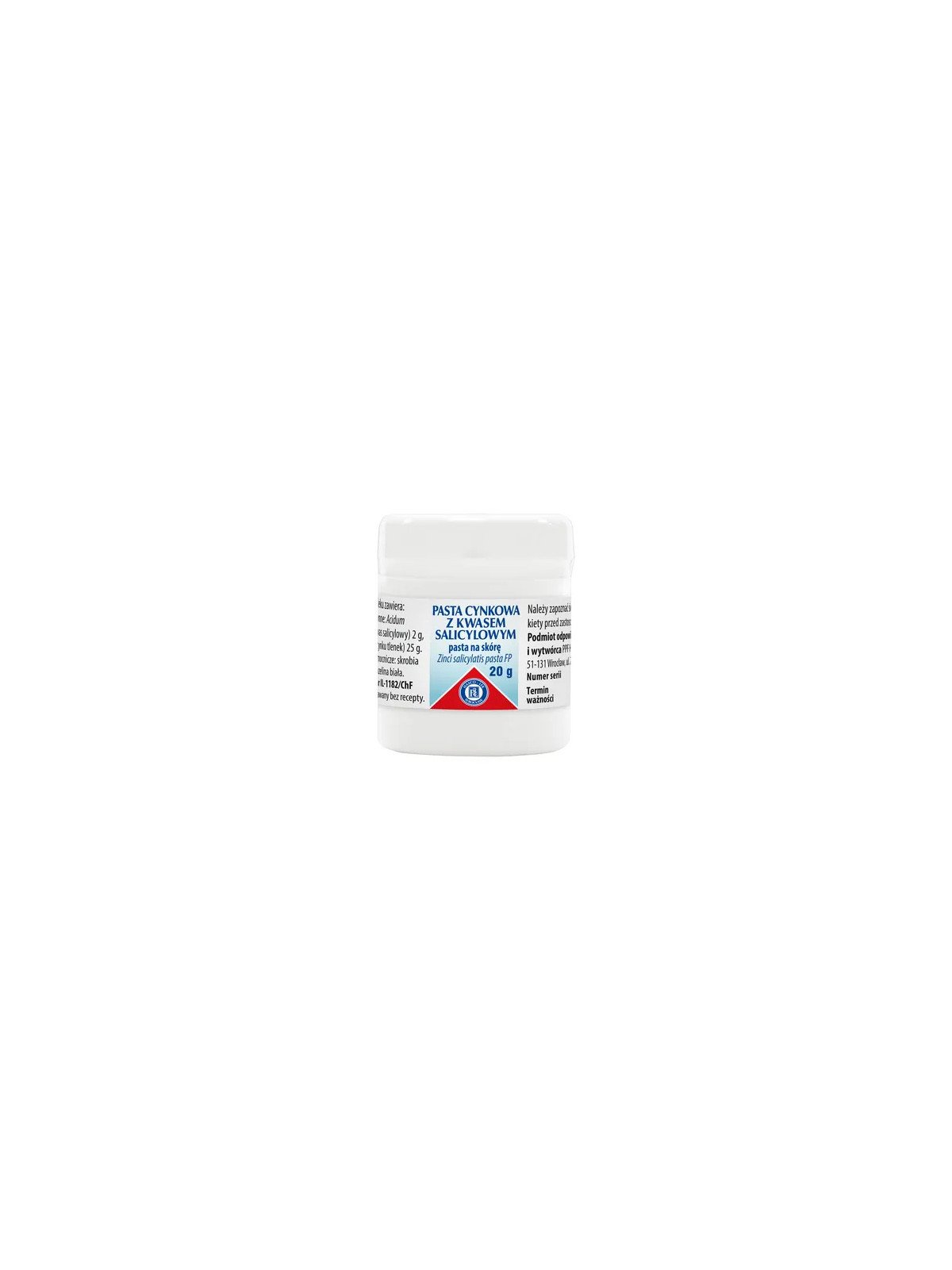 Zinc paste with salicylic acid, 20 g