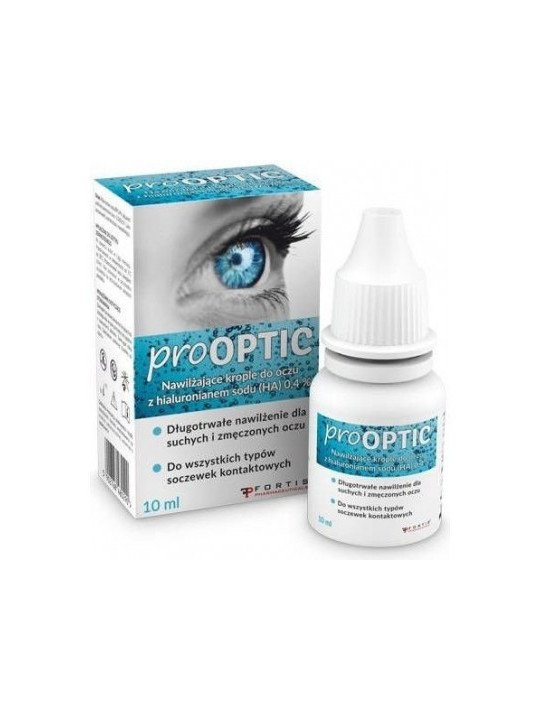 ProOPTIC moisturizing eye drops 0.4% HA, 10 ml