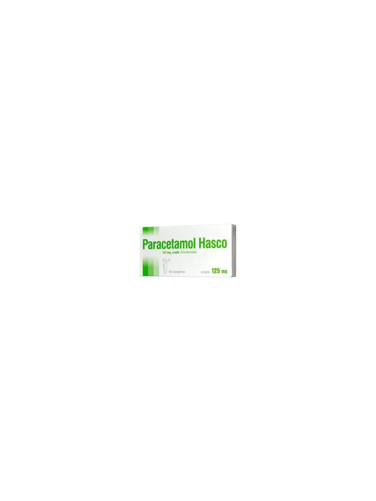 Paracetamol Hasco, 125 mg, suppositories, 10 tablets
