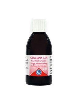 Hasco, Gencjana 0,5% roztwór wodny na skórę, 20ml