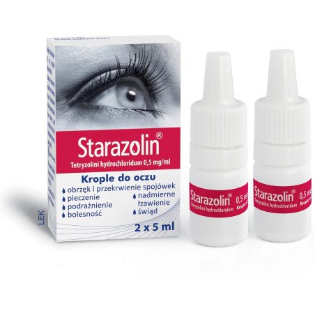 Starazolin czerwony, Krople do oczu, 2 x 5ml