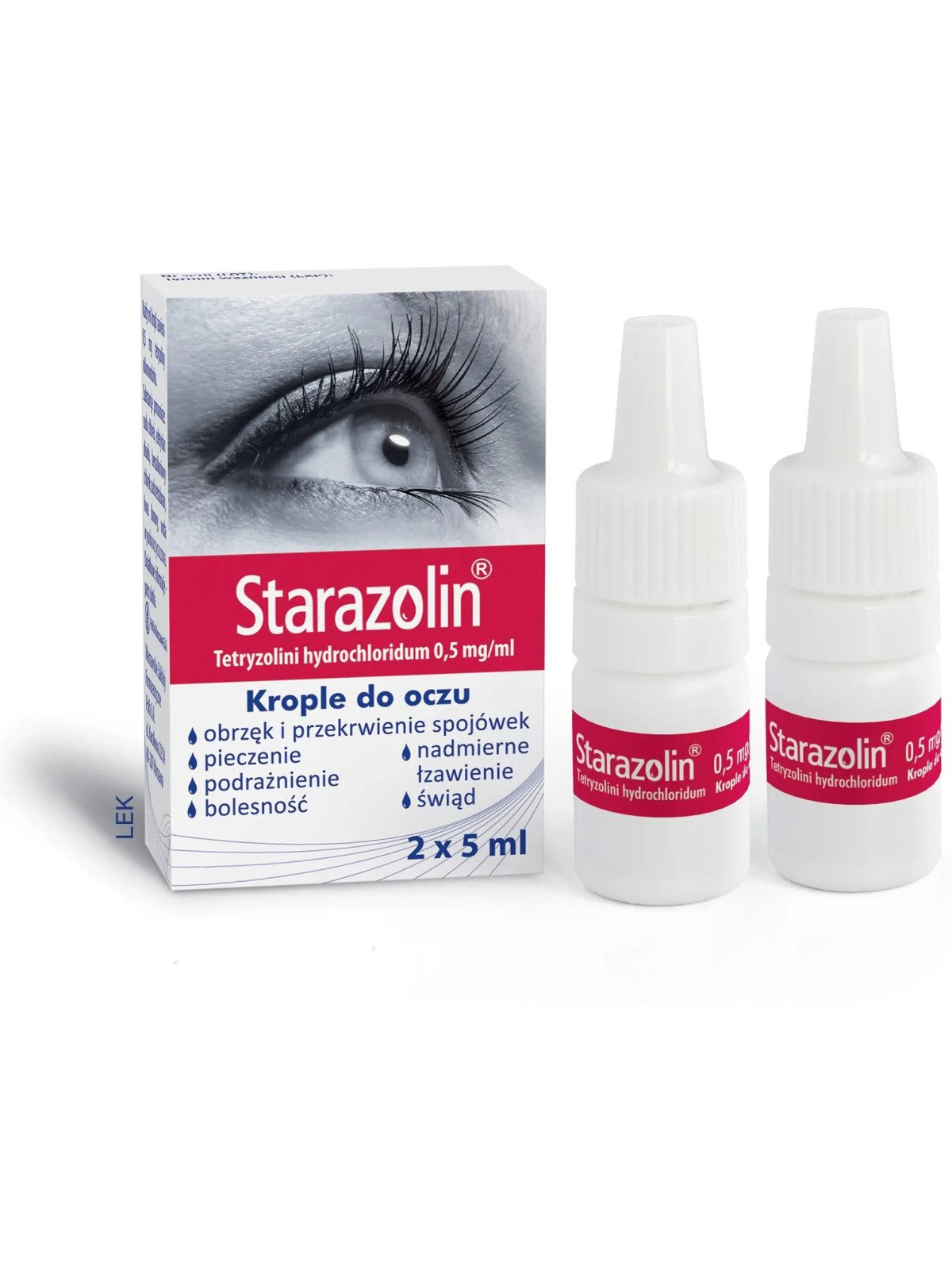 Starazolin czerwony, Krople do oczu, 2 x 5ml