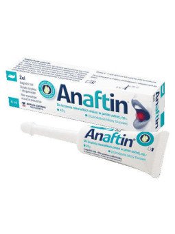 Anaftin gel for use in the oral cavity, canker sores and thrush, 8ml