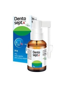 Dentosept A, liquid for use in the oral cavity, 25g (pump + applicator)